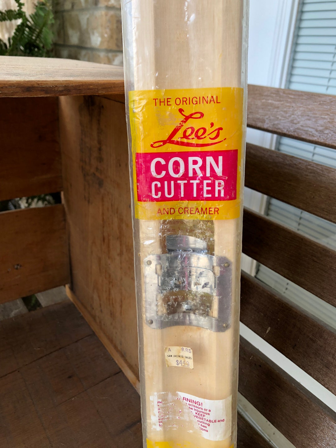 Vintage the Original Lee's Corn Cutter and Creamer stainless Steel