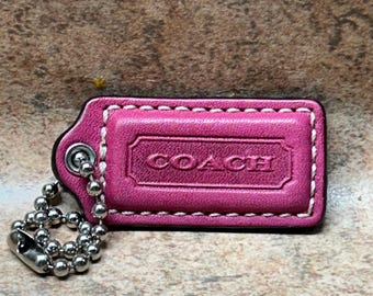 Vintage COACH Purse Tag Keychain Charm-Decoration-backpack Wallet