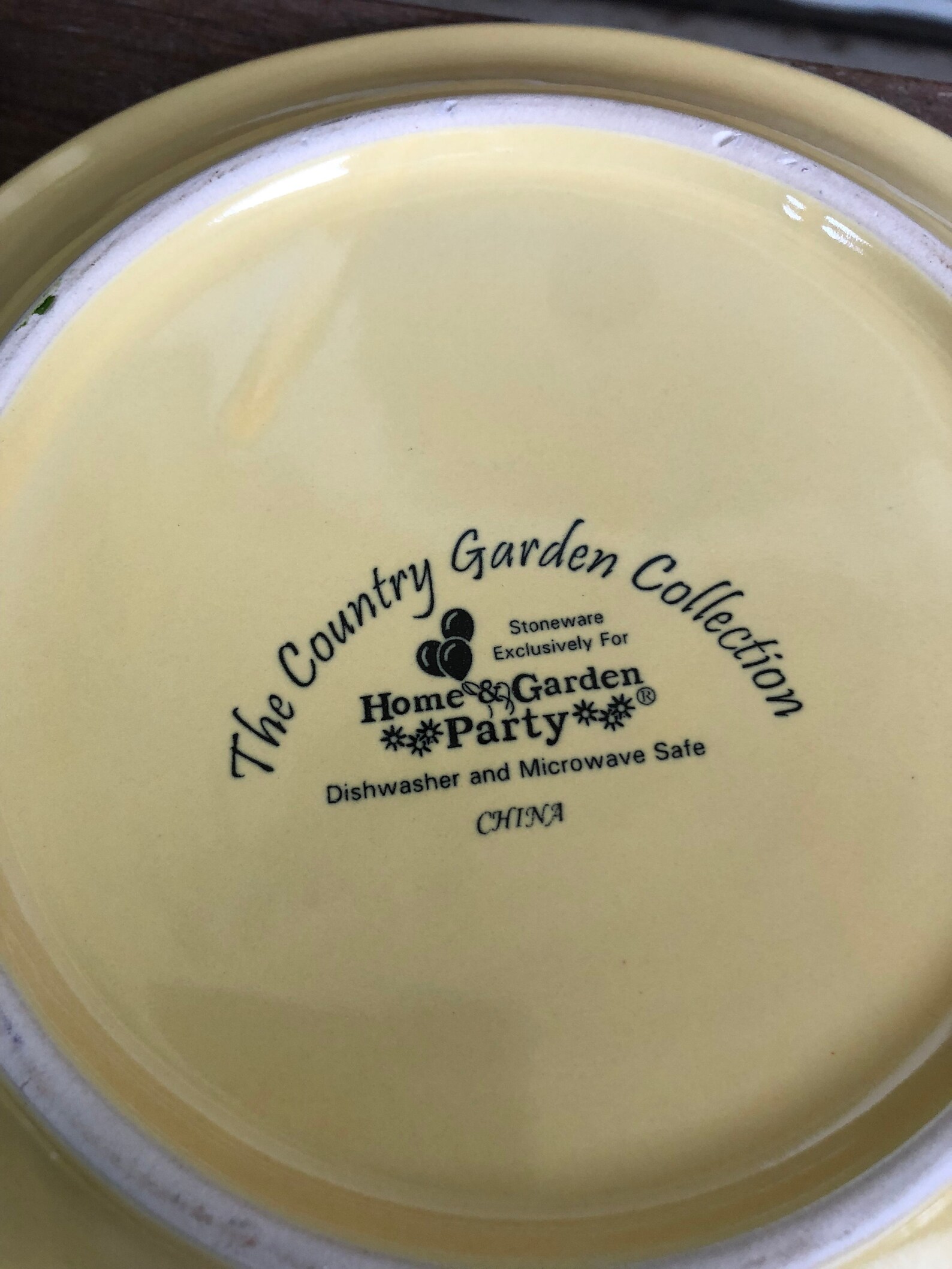 Vintage The Country Garden Collection Stoneware Yellow Bread Etsy