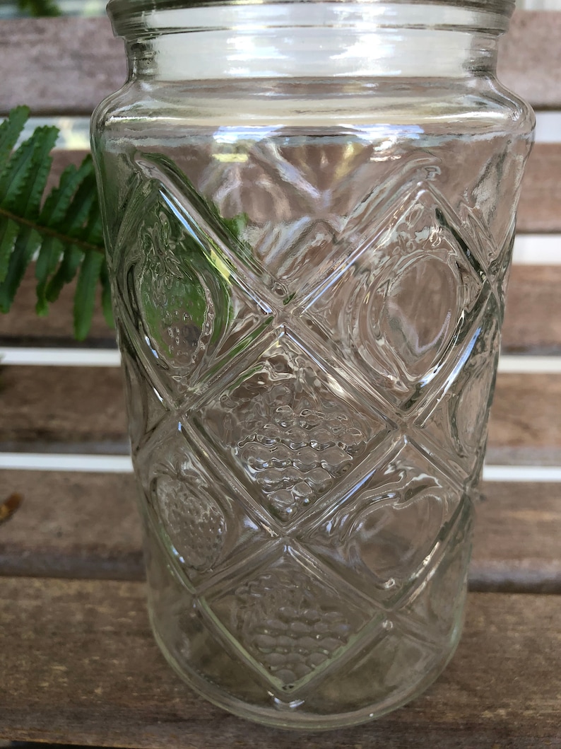 Vintage Smuckers Jelly Glass Canister Container JarKnick Etsy