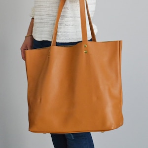 Tan Tote Bag Large Tote Bag BROWN LEATHER Tote Leather Laptop Bag Women/'s Bag Leather Tote ROME bag -