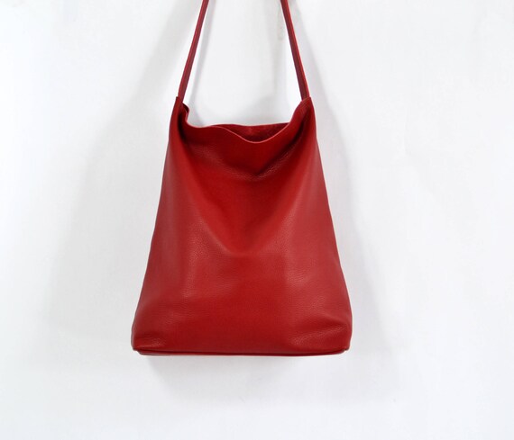 leather bucket tote bag