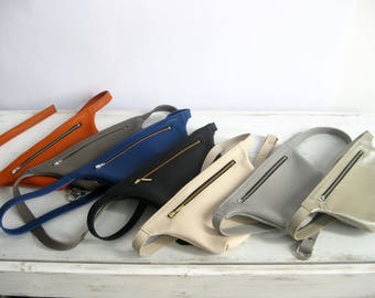 Pebbled Italian Leather Fanny Pack - TOKYO Waist Bag