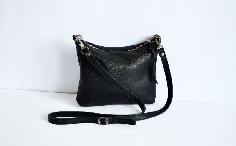 CROSSBODY BAG Black Leather Hobo Women Bag Wedding Bag Black - Etsy