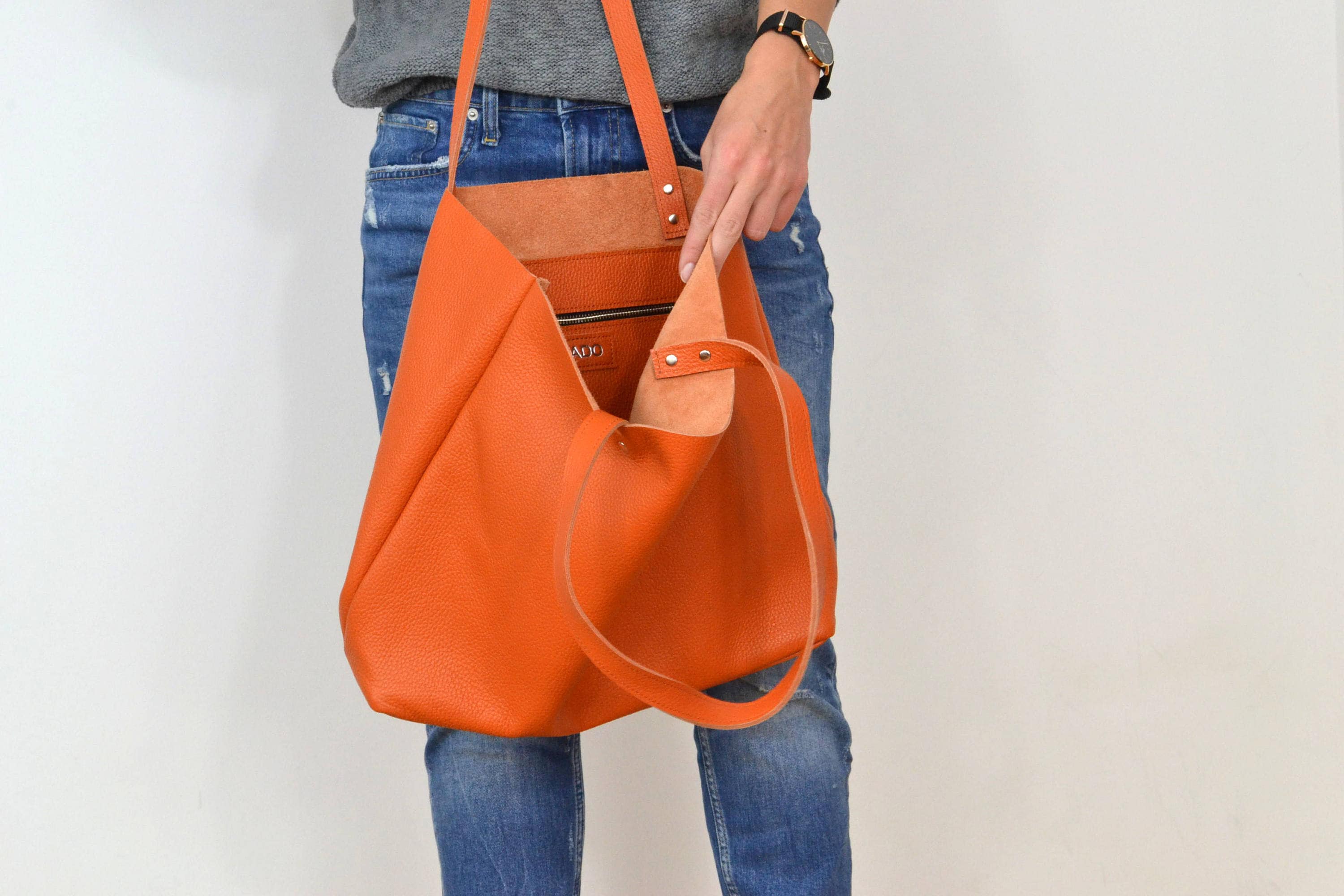 Piazza Edition Jasmina Shoulder Bag in Brown/Black/Orange - in the