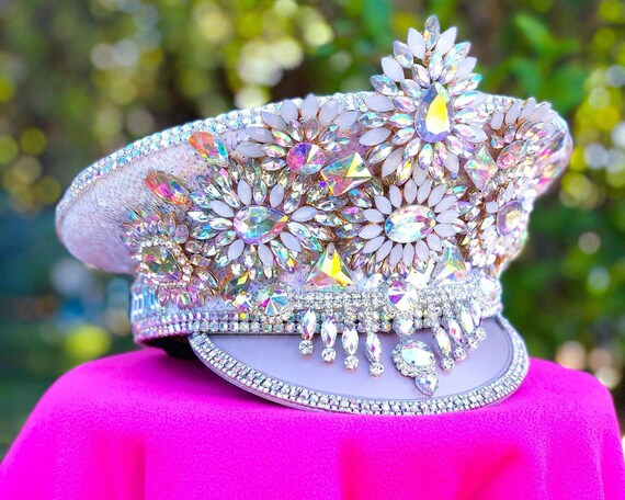 Bedazzled captain hat Clearance