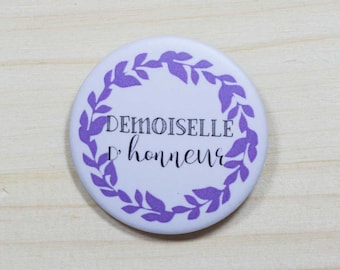 Badge mariage Demoiselle d'honneur