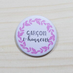 Wedding best man badge