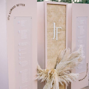 2 Letras iniciales de madera recortables - Palabra de madera recortable | Boda de bricolaje | Decoración de boda de madera - Boda de bienvenida