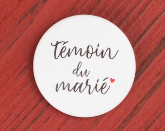 Wedding badge Groom&#39;s witness