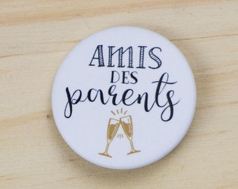 Badge mariage Amis des parents