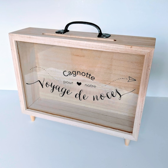 Urne Mariage Cagnotte Mariage Voyage De Noces Cadeaux Etsy France