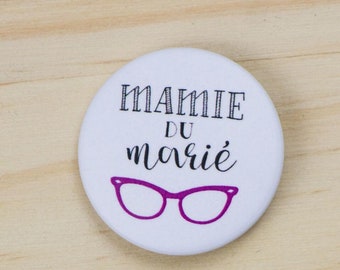 Badge mariage Mamie du marié