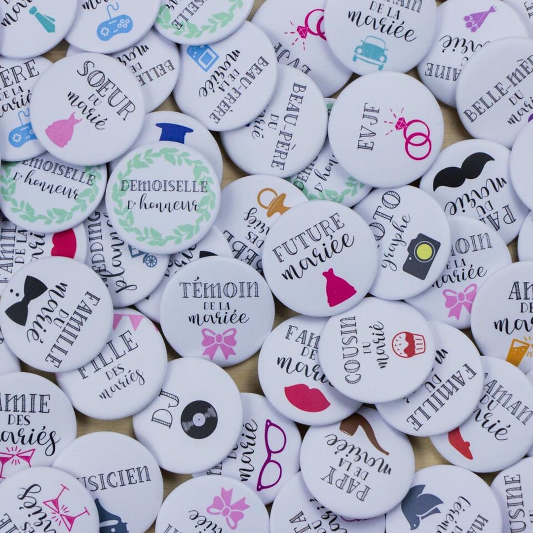 Lot De 100 Badges Transparents 3.2 Cm - DIY Loisirs Créatifs Et Activités Enfants - Avec Épingles