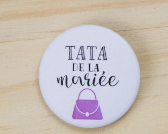 Badge mariage Tata de la mariée