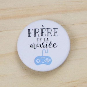 Brother of the bride wedding badge