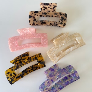 Grab Bag! 4 claw clips included | Large, 5 inch oversized hair claws