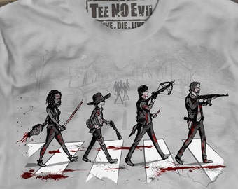 The Walking Dead Tee, Daryl Dixon shirt, Rick Grimes shirt, Michonne shirt, Abbey Road, Men