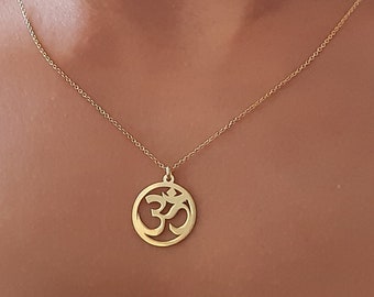Om gold locket Clearance