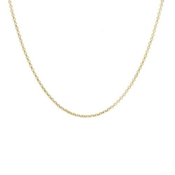 9k 14k Gold Chain Plain Gold Chain Solid Gold Simple Gold