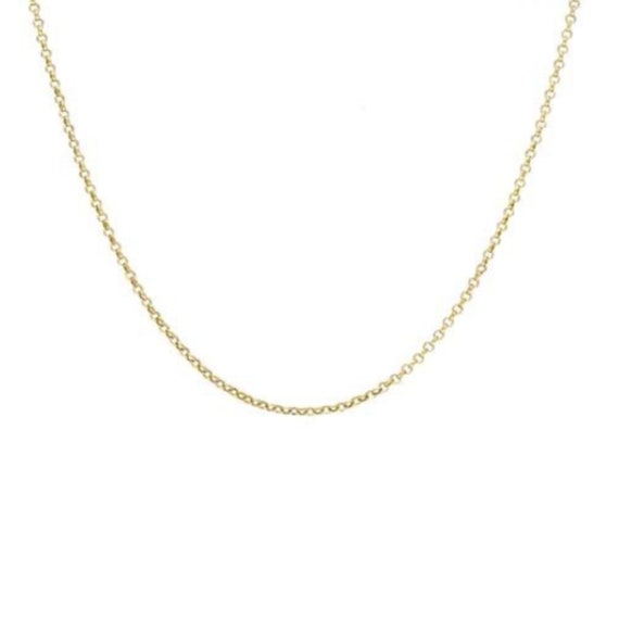 14k Solid Gold Thin Chain Necklace