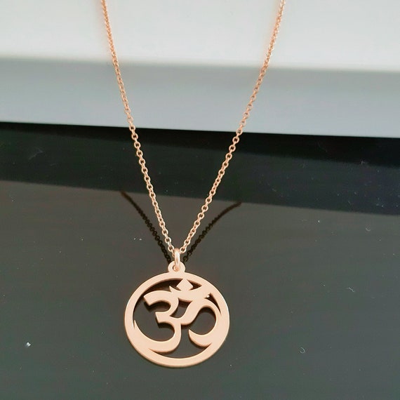 Dainty om necklace deals