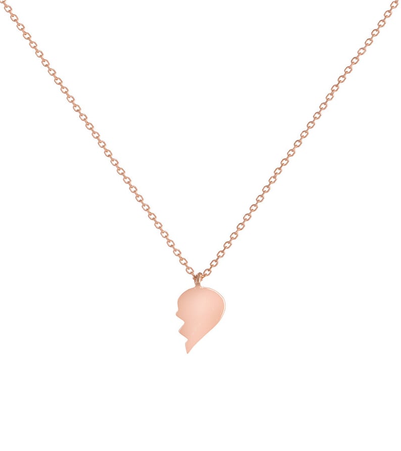 unique mothers day gift Single wing necklace in yellow gold Angel half wing everyday necklace Dainty 14k solid gold thin chain