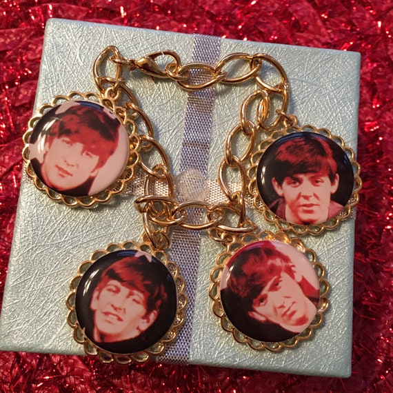 RARE 1970 The Beatles Color Charm Bracelet