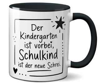 TassenKing Coffee Mug “Kindergarten is over” - Black