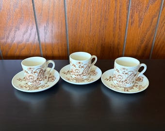 Set of 3 Royal Crownford Ironstone England Charlotte Brown