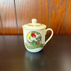 1985 Celestial Seasonings Sleepytime Herb Tea Mug with Lid