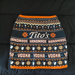 Tito’s Handmade Vodka Ugly Christmas Sweatshirt for Dog Size XL