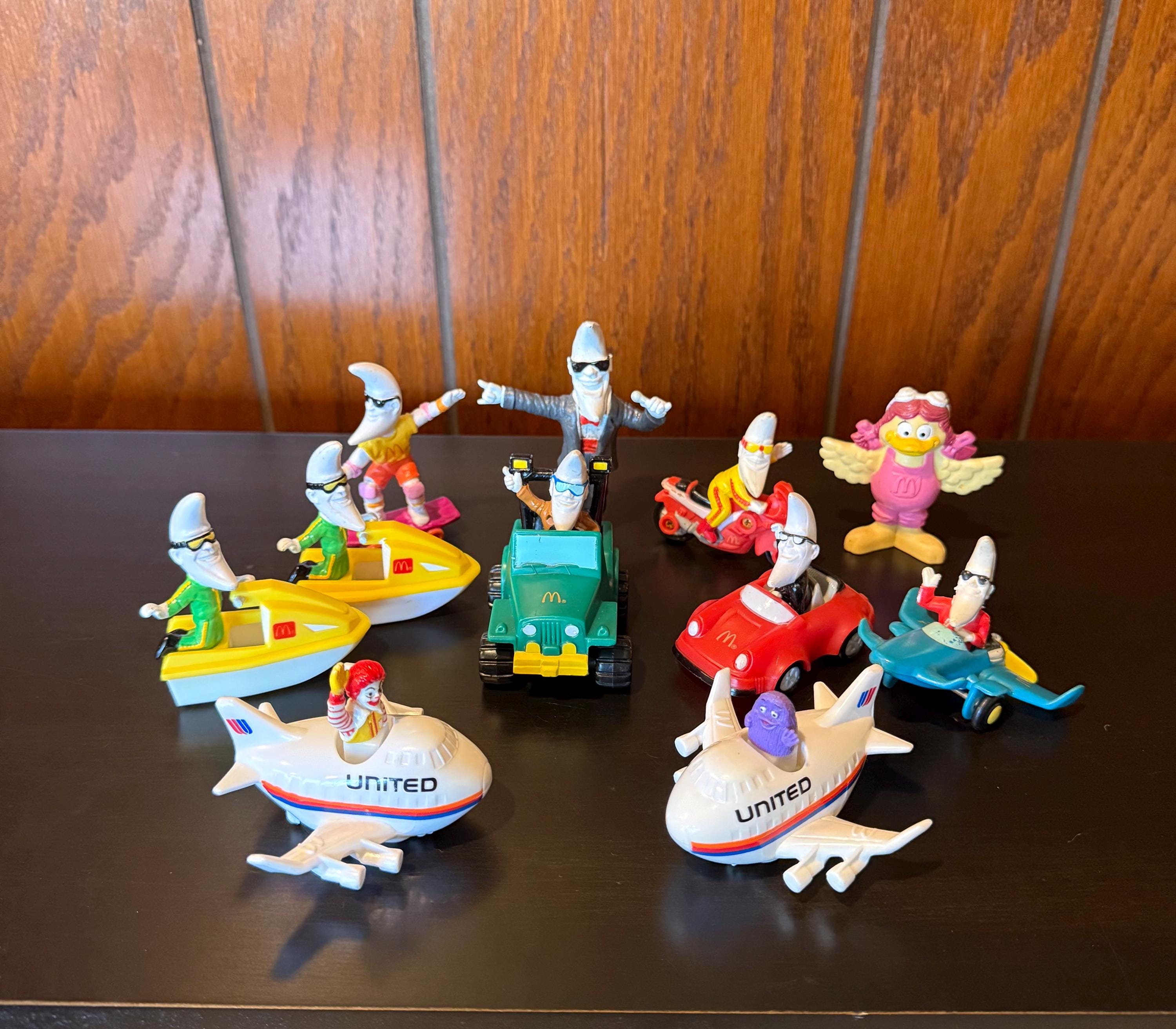 80s and 90s Mcdonald's Happy Meal Toys Lot - Mac Tonight Moon Man