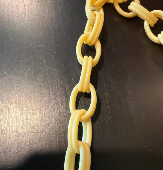 Vintage Whiting Davis Ivory Enamel Mesh and Bakel… - image 6