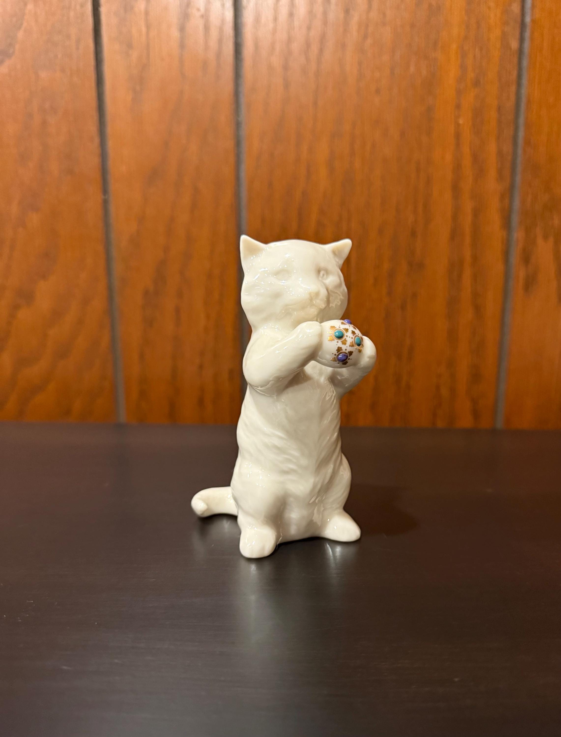 Lenox Cat Figurine - Etsy