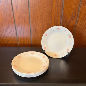 Set of 8 Corelle Forever Yours Bread & Butter Plates - 6.75&quot;