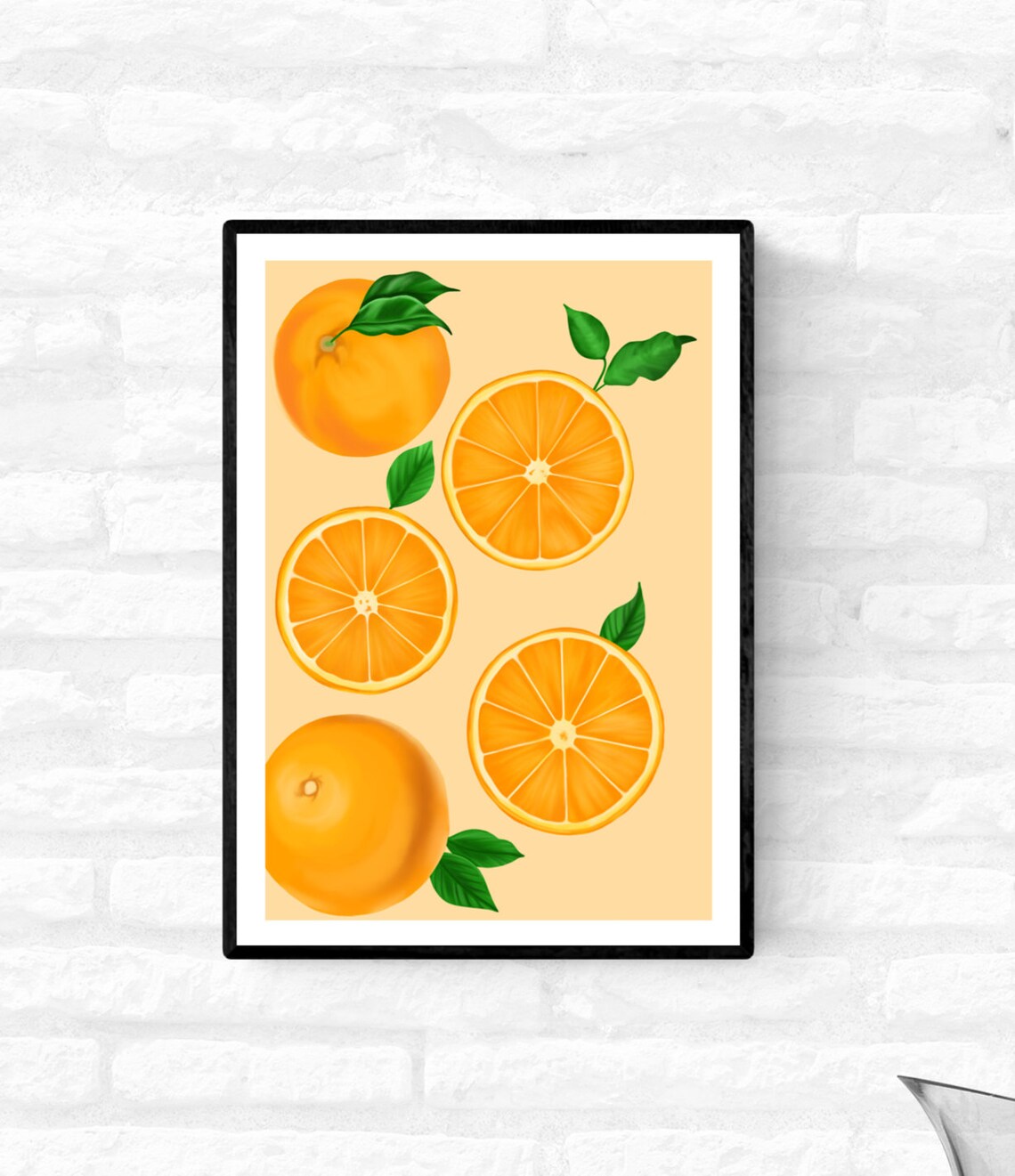 Citrus Fruit Print Set Wall Art Prints Bright Wall Art Etsy