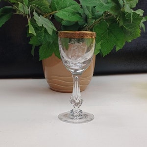 Tiffin Antoinette (Gold) Claret Wine Glass 1979