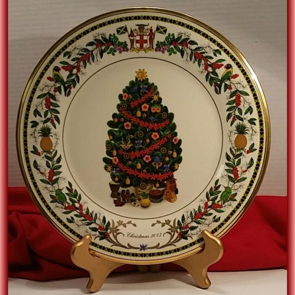 Lenox Around the World Christmas Trees Plates Etsy