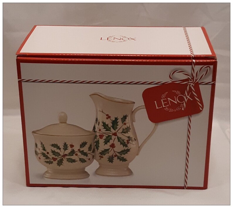 Lenox Christmas Holiday™ Sugar and Creamer Set New in Box Etsy