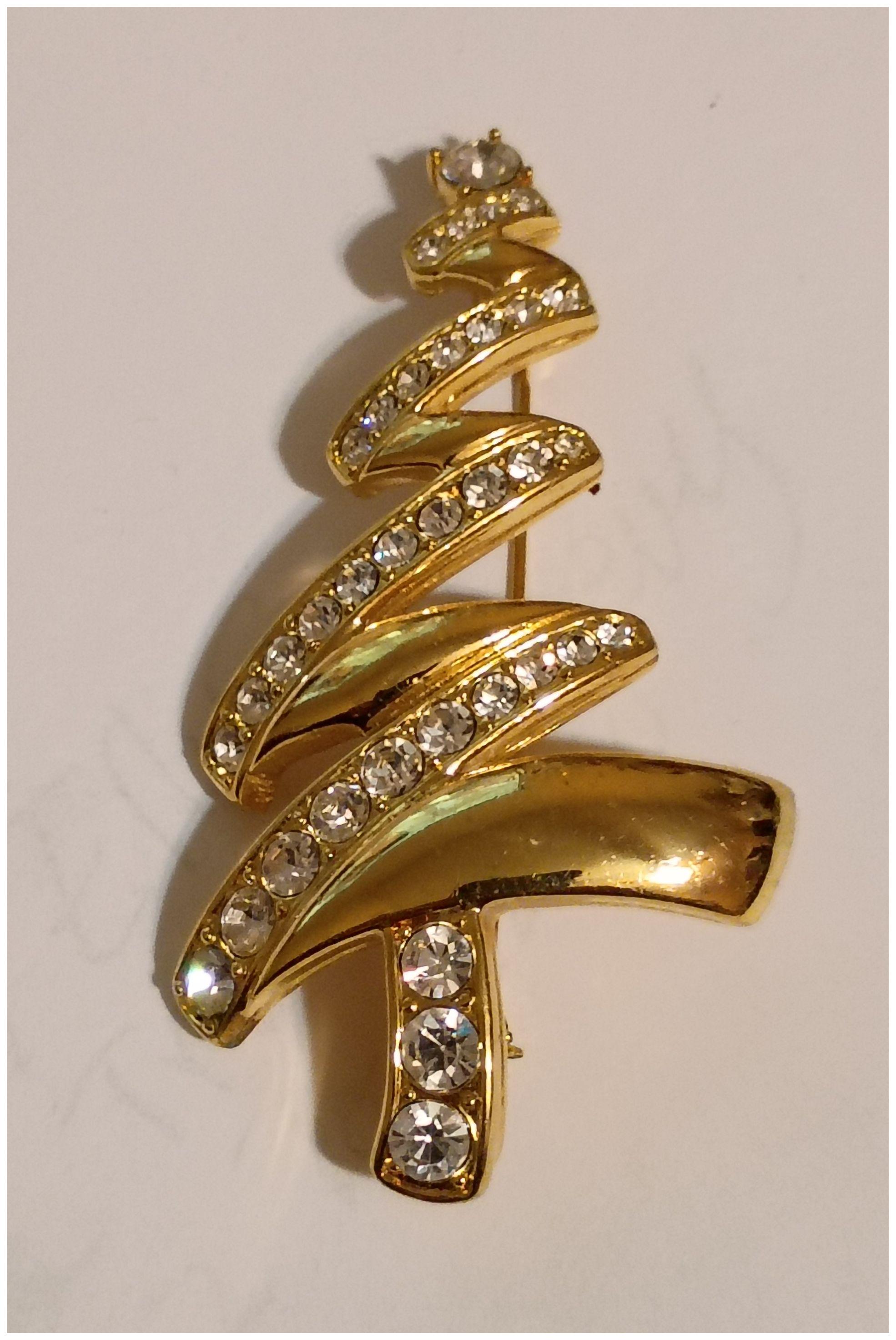 Broche Vintage Dorée MONET - Bijou Classique Chic