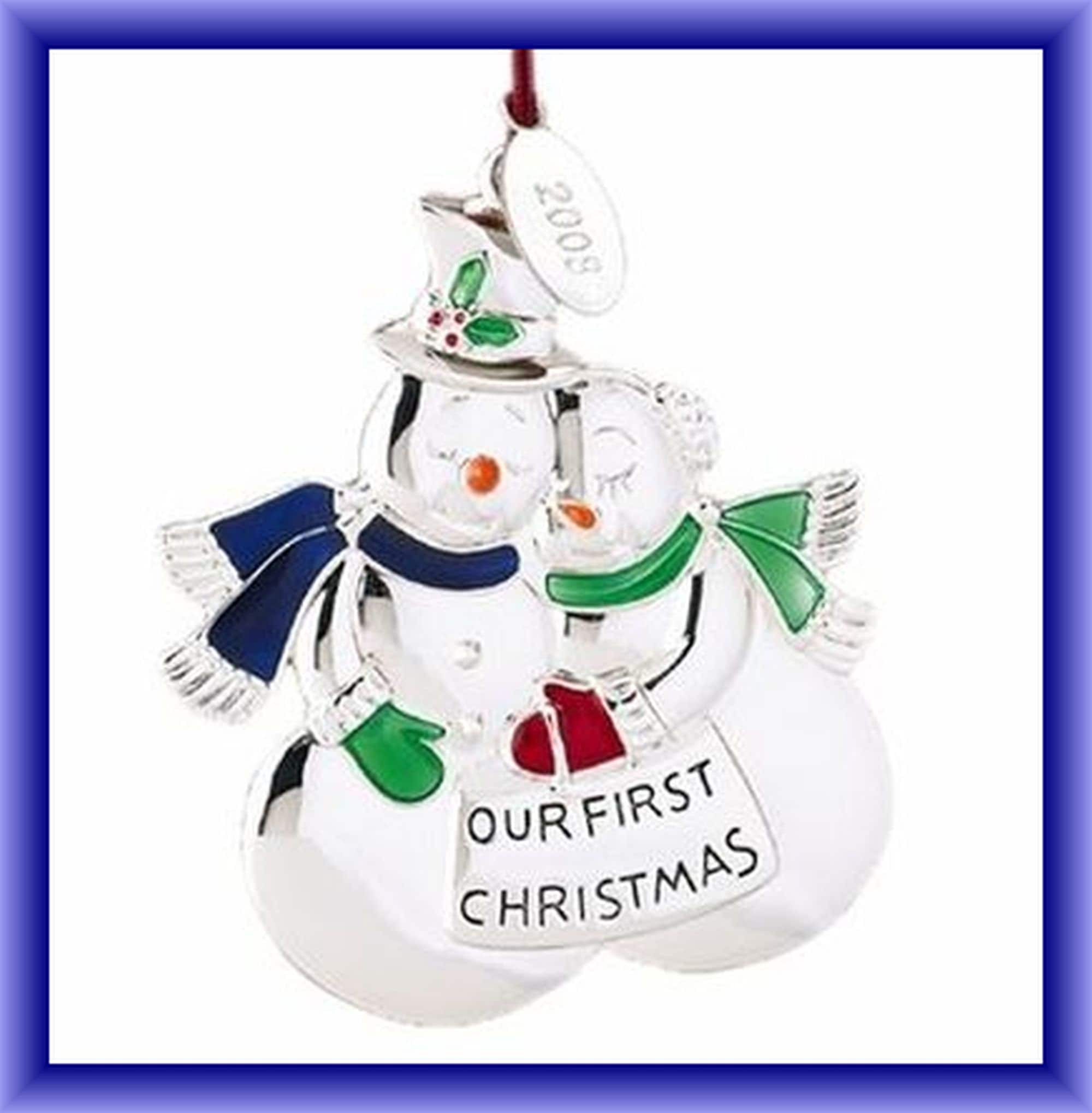 Vintage Lenox Christmas Ornament 2008 Our First Christmas Snow Etsy