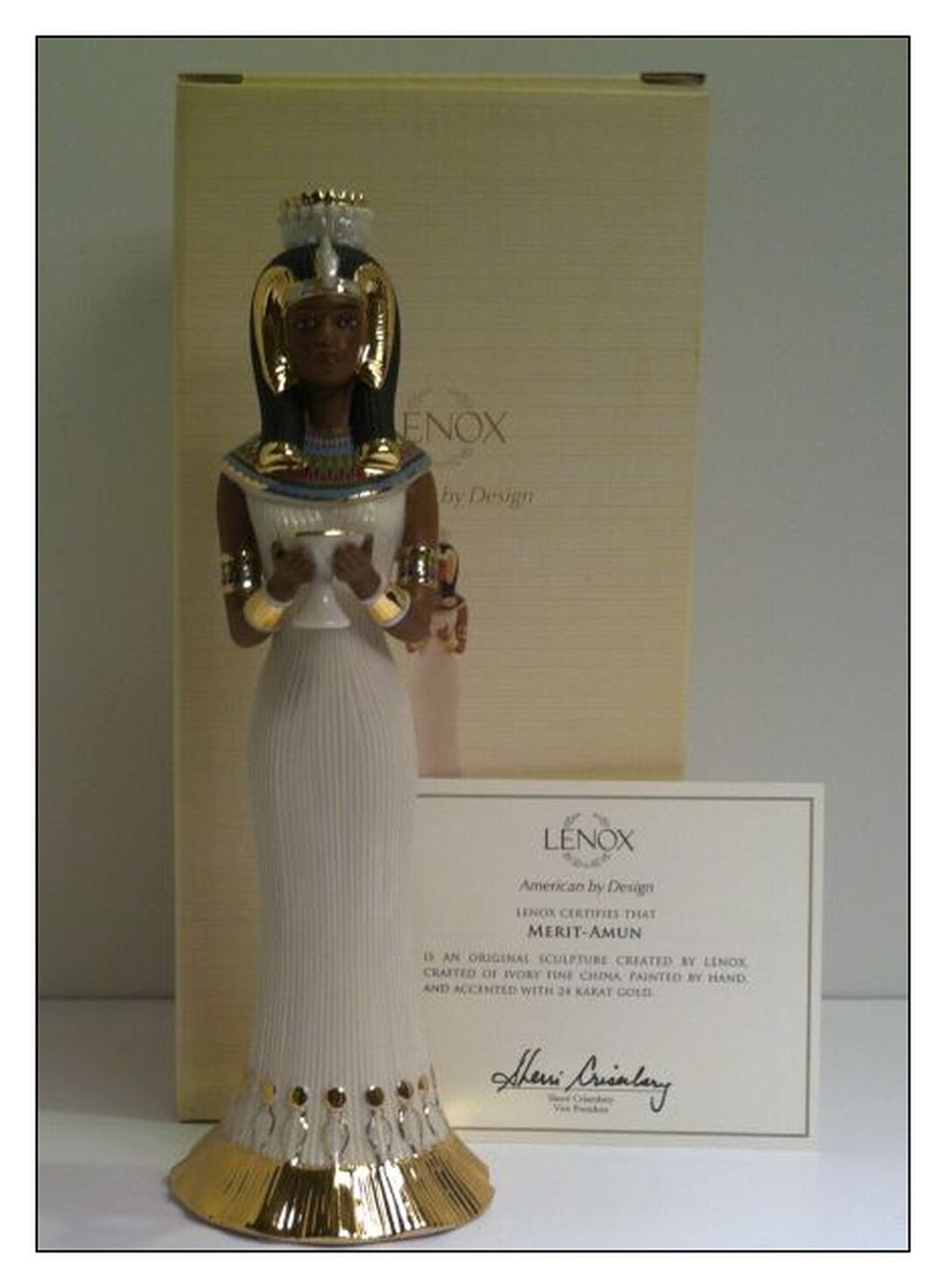 Lenox Queen MERIT-AMUN Egyptian Sculpture NEW in Box Etsy 日本