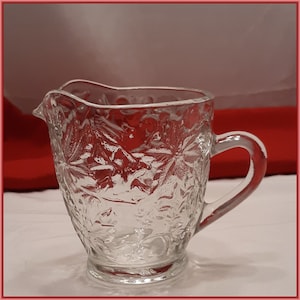 Creamer Princess House Fantasia-Clear  Pressed Patterned Glass