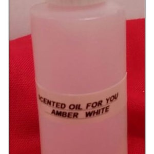 Amber White Type 2 oz Bottle Body Oil  Fragrance
