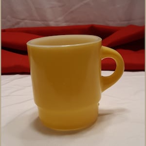 Fire King Ware Yellow Stackable Coffee Mug