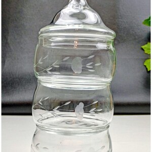 Stack Set 4 Piece Candy Dish with Lid Princess House Heritage