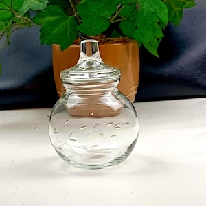 Princess House Heritage Cotton Ball Jar & Lid