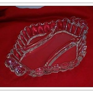 Heisey Crystolite Clear 3-Part Relish Dish