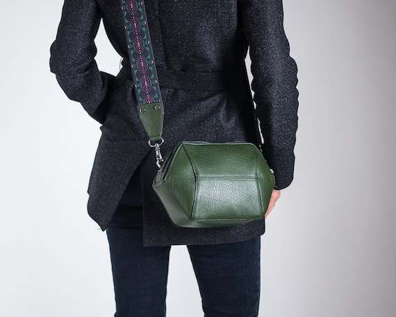 GEO GREEN- Geometric Shoulder Bag